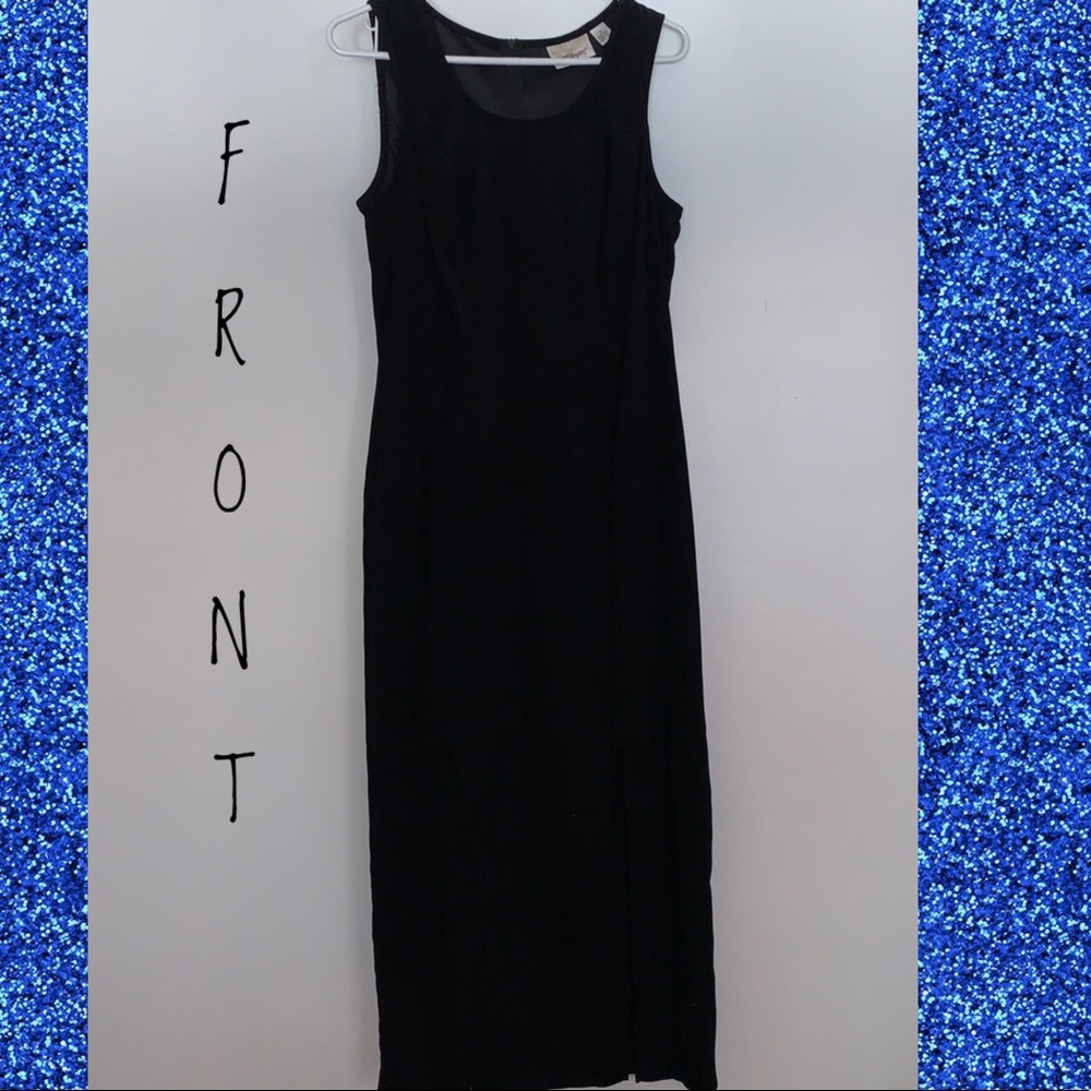 2 Piece Outfit Long Black Dress With Jacket